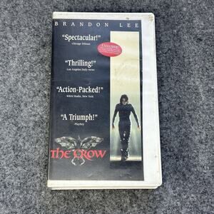 The Crow (VHS, 1994) Clamshell Edition - Brandon Lee - White Case - Miramax